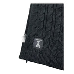 PATRIZIA PEPE sciarpa tinta unita con logo Nero per Bambina 7F0019 NERO PATRIZIA PEPE 