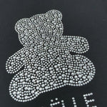Gaelle Abito T-Shirt tinta unita con Brillantini Nero per Bambina 2746V00529 NERO GAELLE 