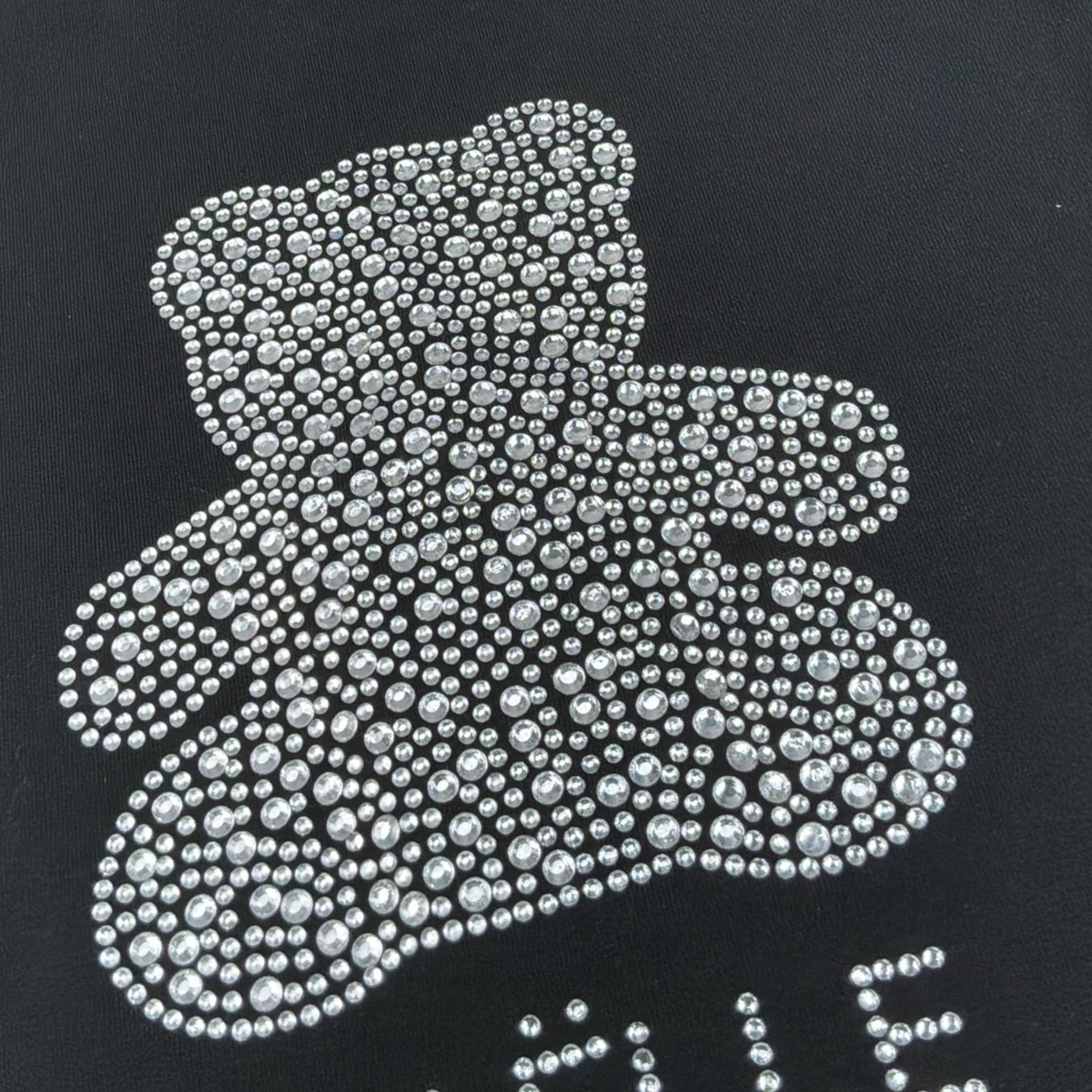 Gaelle Abito T-Shirt tinta unita con Brillantini Nero per Bambina 2746V00529 NERO GAELLE 