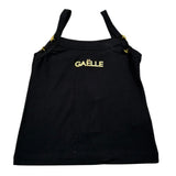 Gaelle Canotta Tinta Unita con Logo per Bambina 2746M00105 NERO GAELLE 