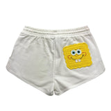 Stella Mccartney Short In Maglia Tinta Unita Stampa Spongebob per Bambina TW6F09 BIANCO STELLA McCARTNEY 