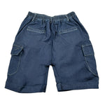Emanuel Pris Bermuda In Denim Tinta Unita con Elastico In Vita per Bambino EBM5122R BLU EMANUEL PRIS 