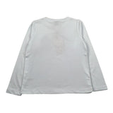 Mariuccia Shirt Girocollo tinta unita con Stampa Brillantinata Bianco per Bambina MBFW23T209 BIANCO MARIUCCIA 