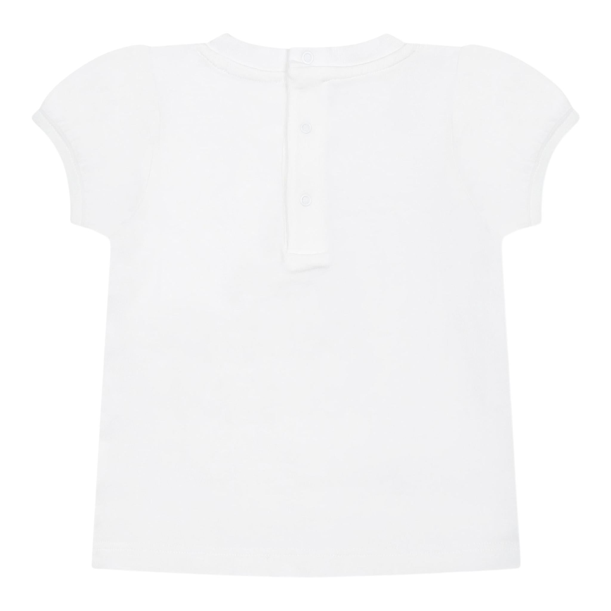 Moschino T-Shirt Girocollo Tinta Unita con Orso per Bambino MNM047 BIANCO MOSCHINO 