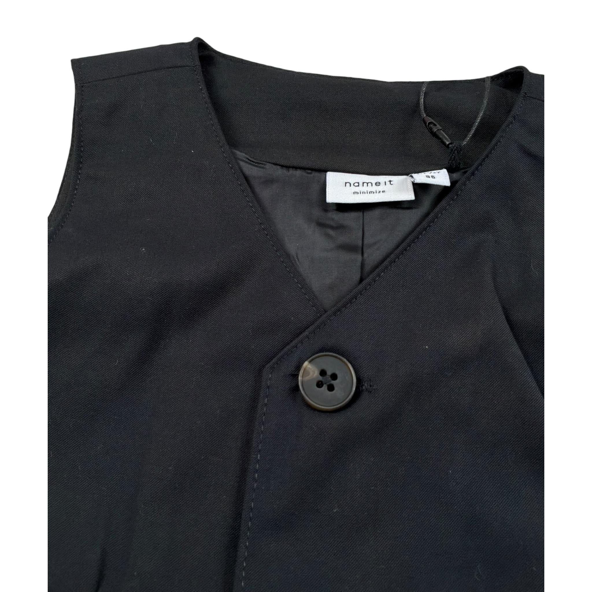 Name.It Gilet tinta unita Nero per Bambino 13132878 NERO NAME.IT 