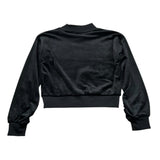Juicy Couture Felpa In Velluto Girocollo Tinta Unita per Bambina JBX6673 NERO JUICY COUTURE 