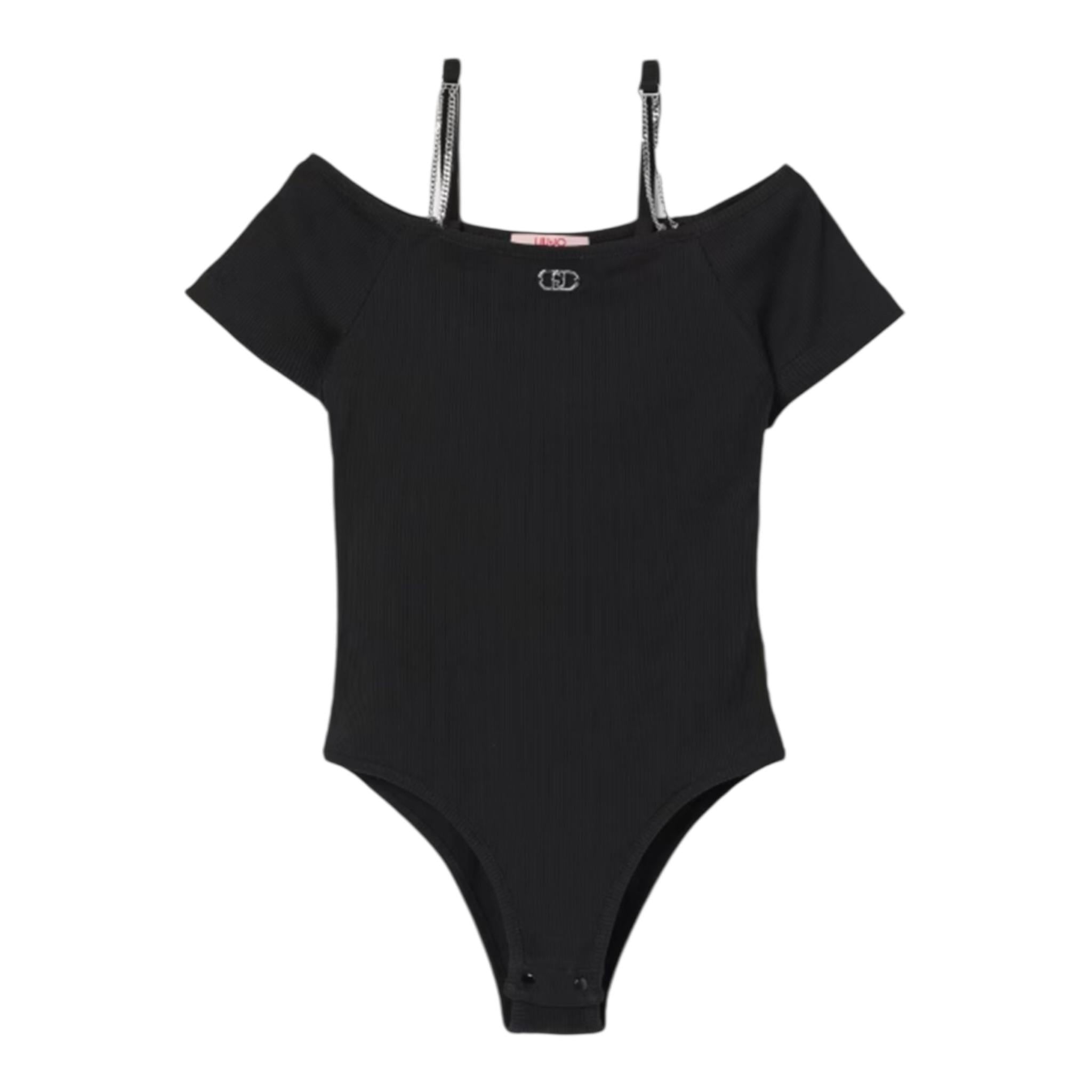 Liu Jo Body Tinta Unita A Costine per Bambina GA5069 NERO LIU JO 