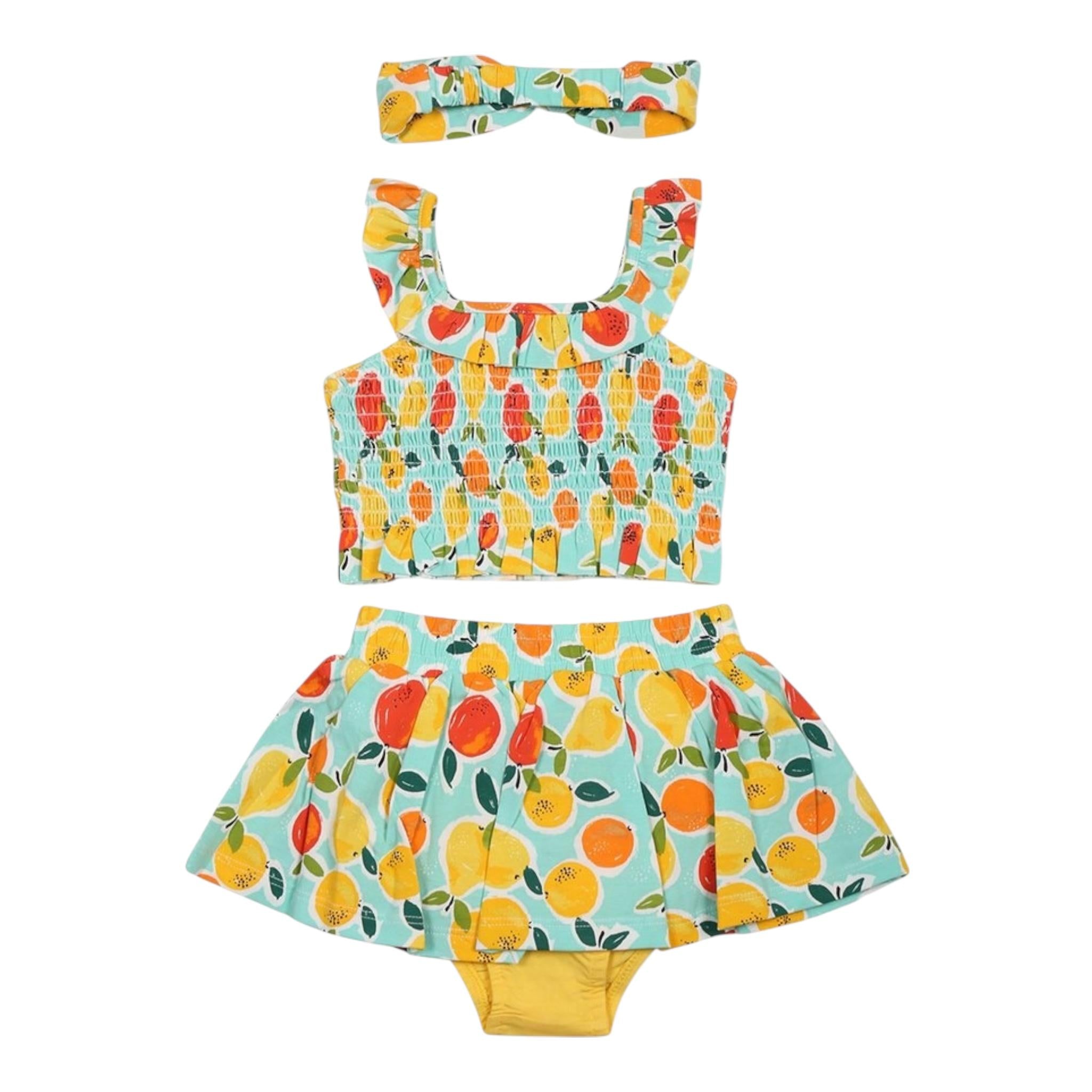 Mayoral Completo 3 Pezzi Top-Gonna-Fascia Capelli per Neonata 1930 MULTICOLOR MAYORAL 