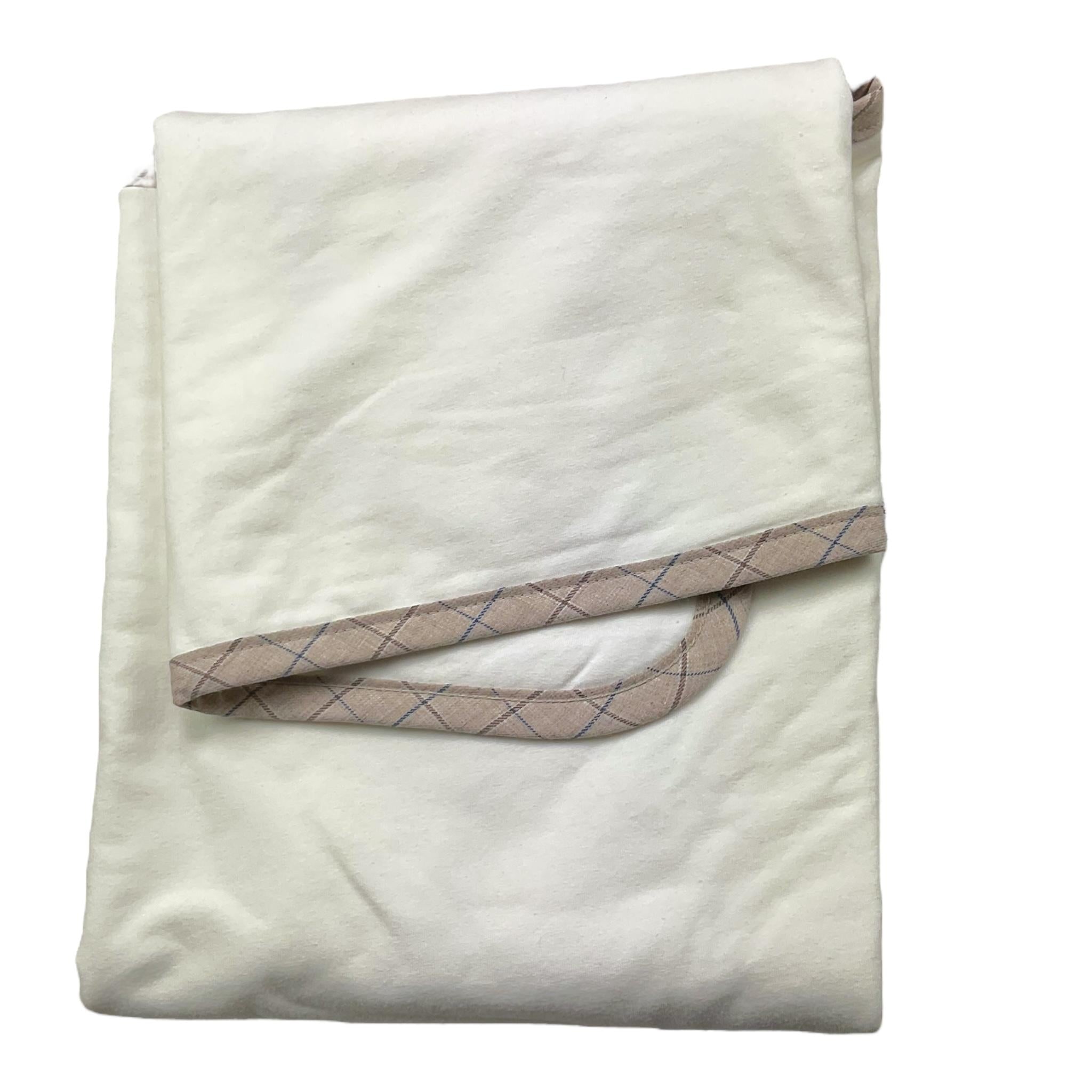 NINNAOH coperta tinta unita con stampa Bianco per Neonato I23COP203 BIANCO NINNAOH 