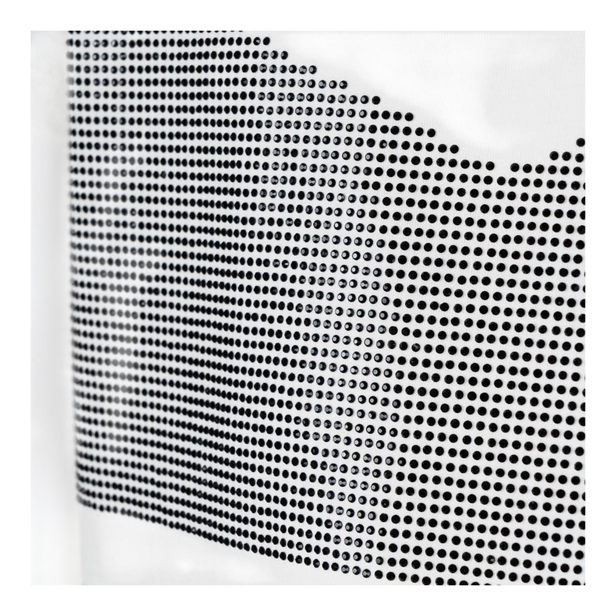 Liu Jo T-Shirt Girocollo Tinta Unita con Brillantini per Bambina GA5066 BIANCO LIU JO 