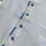 Manuel & Frank Camicia Mezza Manica Tinta Unita per Neonato UJEUEUI PANNA MANUEL & FRANK 