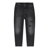 EMPORIO ARMANI jeans tinta unita con elastico in vita Nero per Bambino 6R4J79 NERO EMPORIO ARMANI 