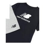 New Balance Completo 2 Pezzo T-Shirt-Bermuda Bicolore per Bambino LAKB0103X NERO/GRIGIO NEW BALANCE 