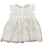 Juliana Abito tinta unita con Ricami Panna per Neonata 25143 PANNA JULIANA 