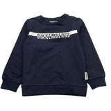 Bikkembergs Felpa Chiusa Girocollo Tinta Unita con Logo per Neonato BK1765N BLU BiKKEMBERGS 