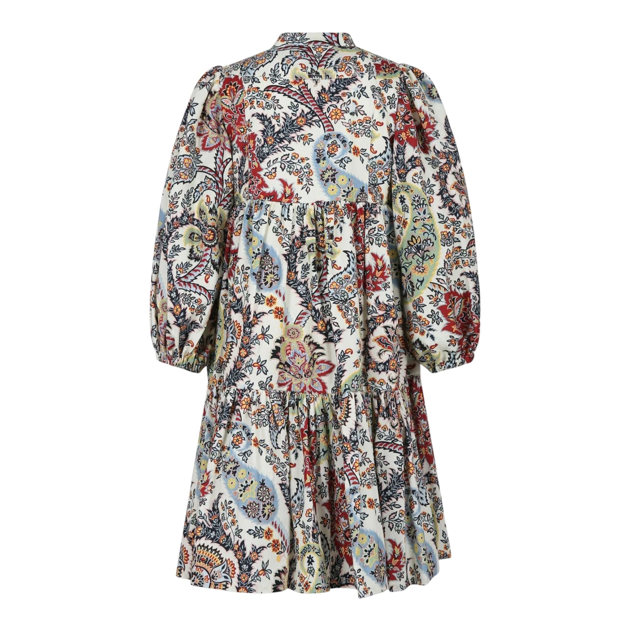 ETRO abito tinta unita con fantasia Panna per Bambina GV1B20 PANNA ETRO 