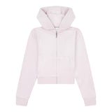 Juicy Couture Felpa Tinta Unita con Zip E Cappuccio per Bambina JBX6358 ROSA JUICY COUTURE 