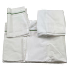 Ninnaoh Set 3 Pezzi Lenzuola Tinta Unita con Applicazioni per Neonata E25LE6 BIANCO NINNAOH 