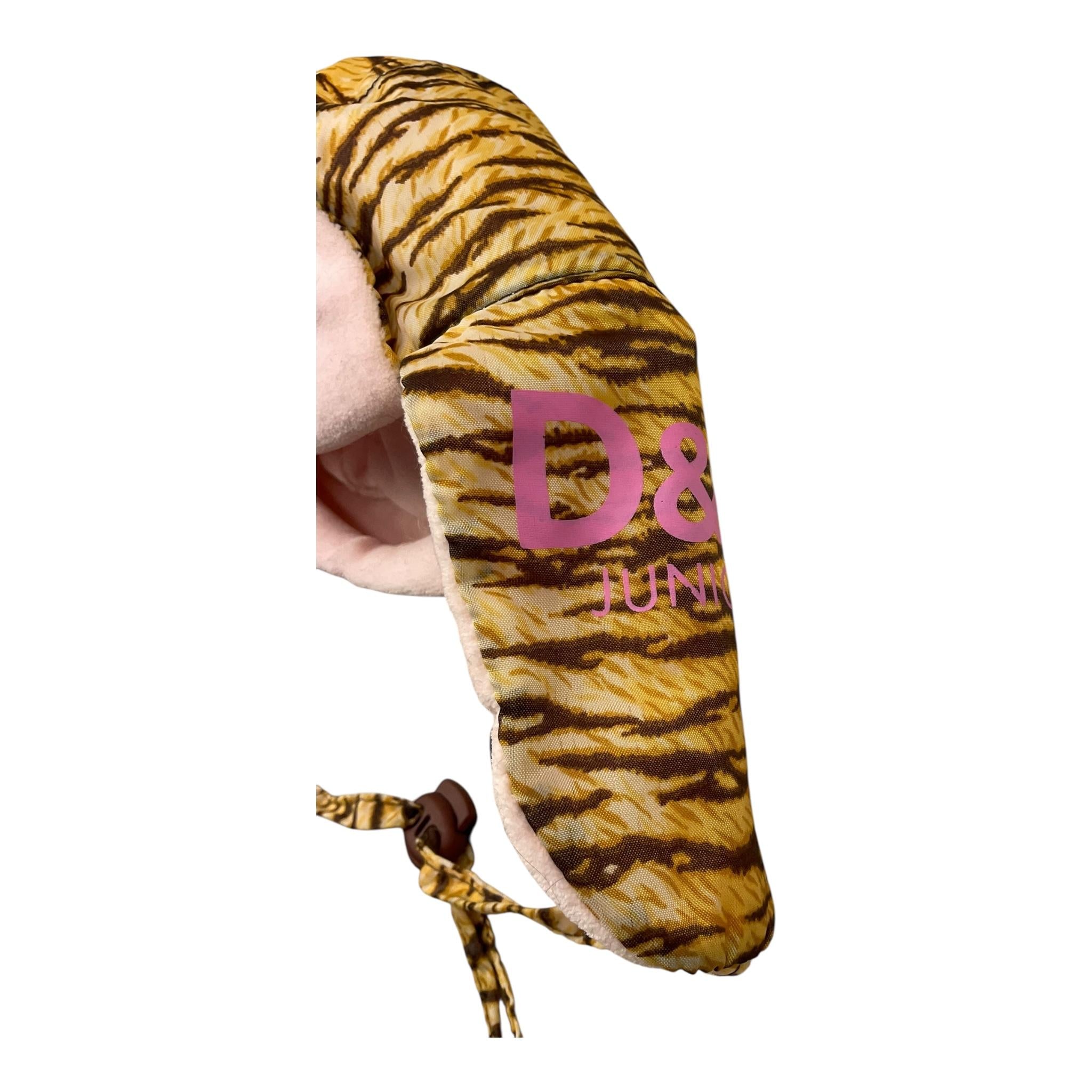 DOLCE & GABBANA cappello fantasia tigre Giallo per Neonata BBX0O01 GIALLO DOLCE & GABBANA 