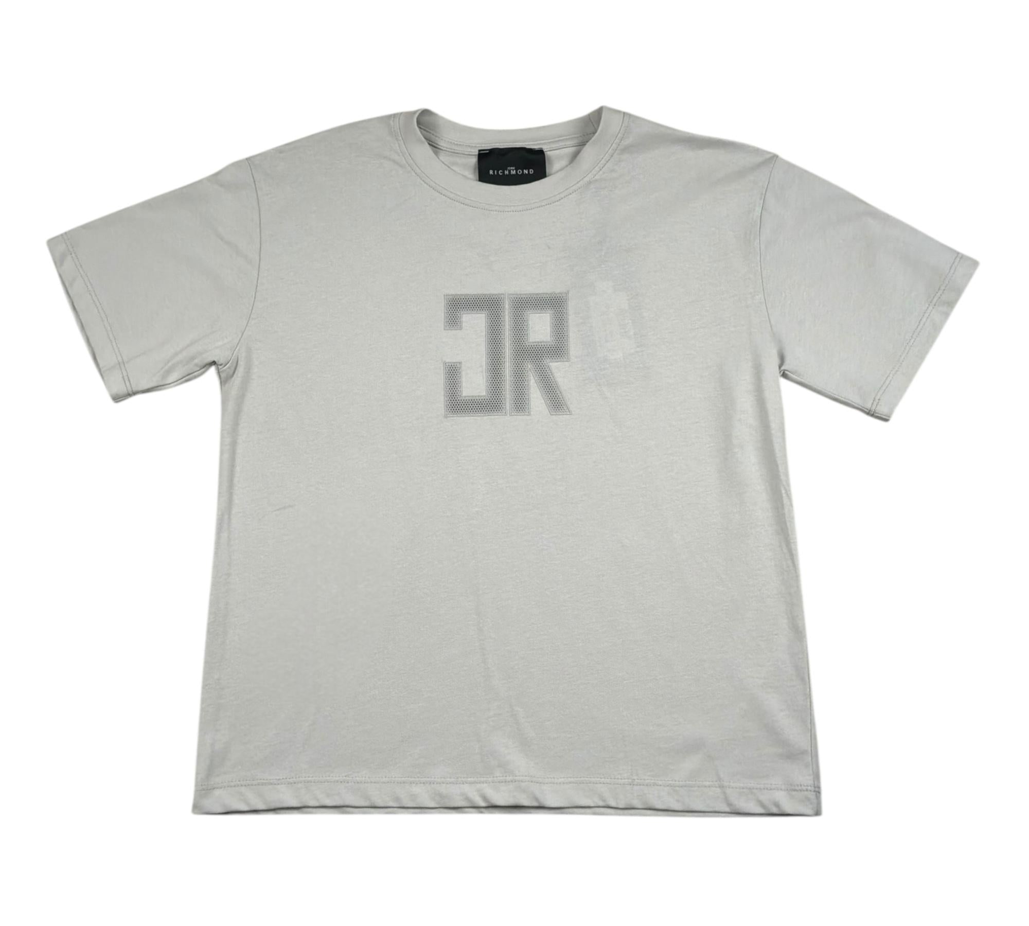 John Richmond T-Shirt Girocollo Tinta Unita con Stampa per Bambino RBP26006TS GRIGIO JOHN RICHMOND 