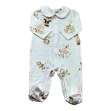 Le Bebe Tutina Manica Lunga Tinta Unita con Stampe per Neonata LBG6262 BIANCO LE BEBE 