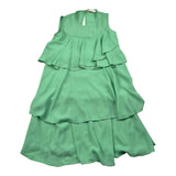 Meilisa Bai Abito Tinta Unita Giromanica con Balze per Bambina FL6474 VERDE MEILISA BAI 