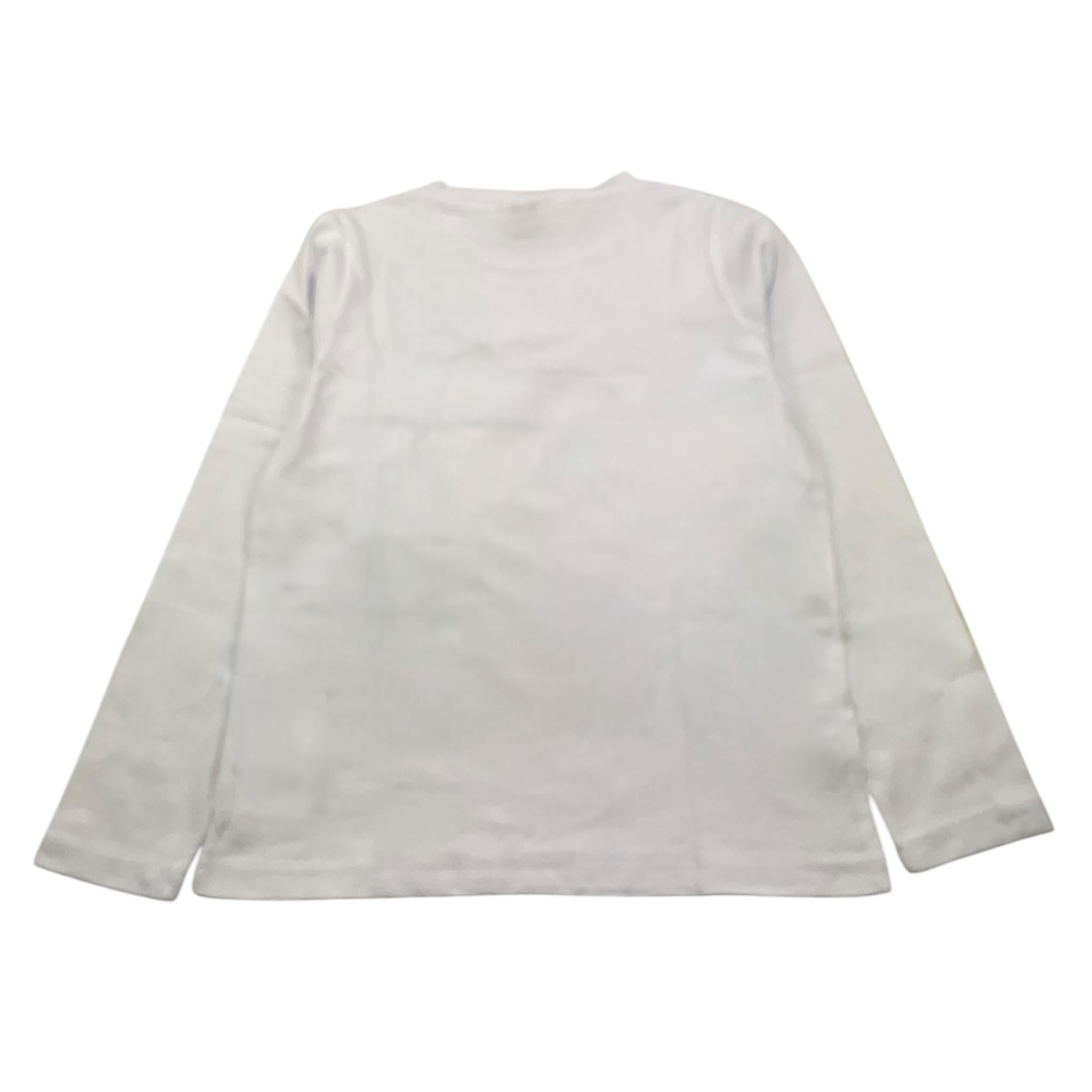 MARIUCCIA shirt girocollo tinta unita con stampa brillantinata Bianco per Bambina MBFW23T209X BIANCO MARIUCCIA 