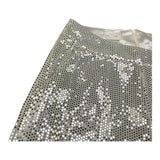 Met Pantalone Tinta Unita con Girovita Regolabile per Bambina ME335 ARGENTO MET 