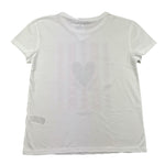 PATRIZIA PEPE t-shirt girocollo tinta unita con stampa in contrasto Bianco per Bambina 7M0800 BIANCO PATRIZIA PEPE 