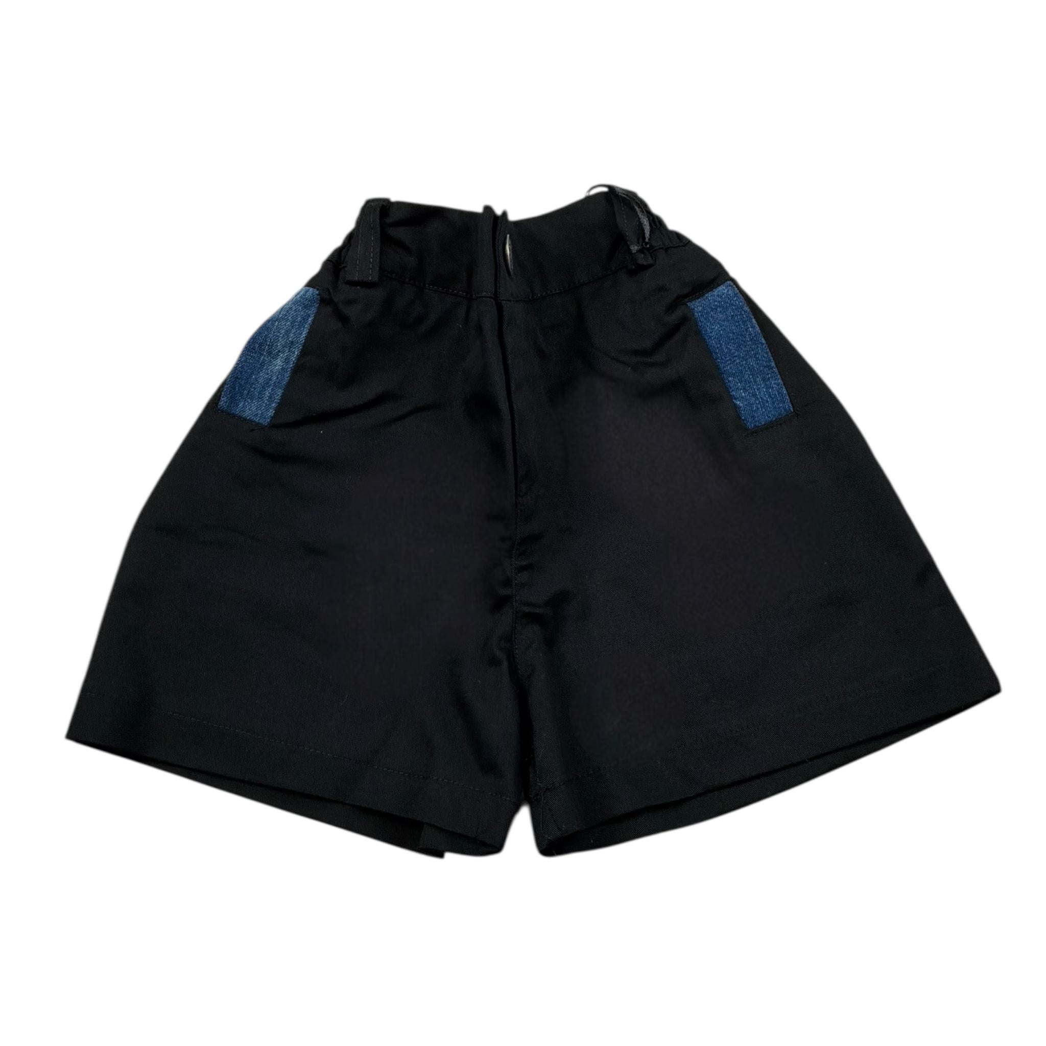 Syst Bermuda Tinta Unita con Elastico In Vita per Neonato BRB5002N NERO SYST 