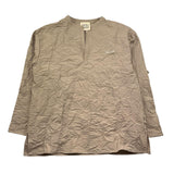 Dou Dou Camicia Tinta Unita Manica Lunga per Bambina DW5P20 FANGO DOU DOU 
