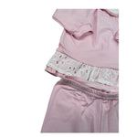 Baby Vip Completo 2 Pezzi Shirt-Ghettina Tinta Unita per Neonata T3827 ROSA BABY VIP 