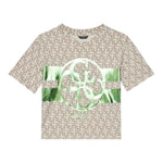 Guess T-Shirt Tinta Unita con Stampa per Bambina J5RI04K4YW4 BEIGE GUESS 