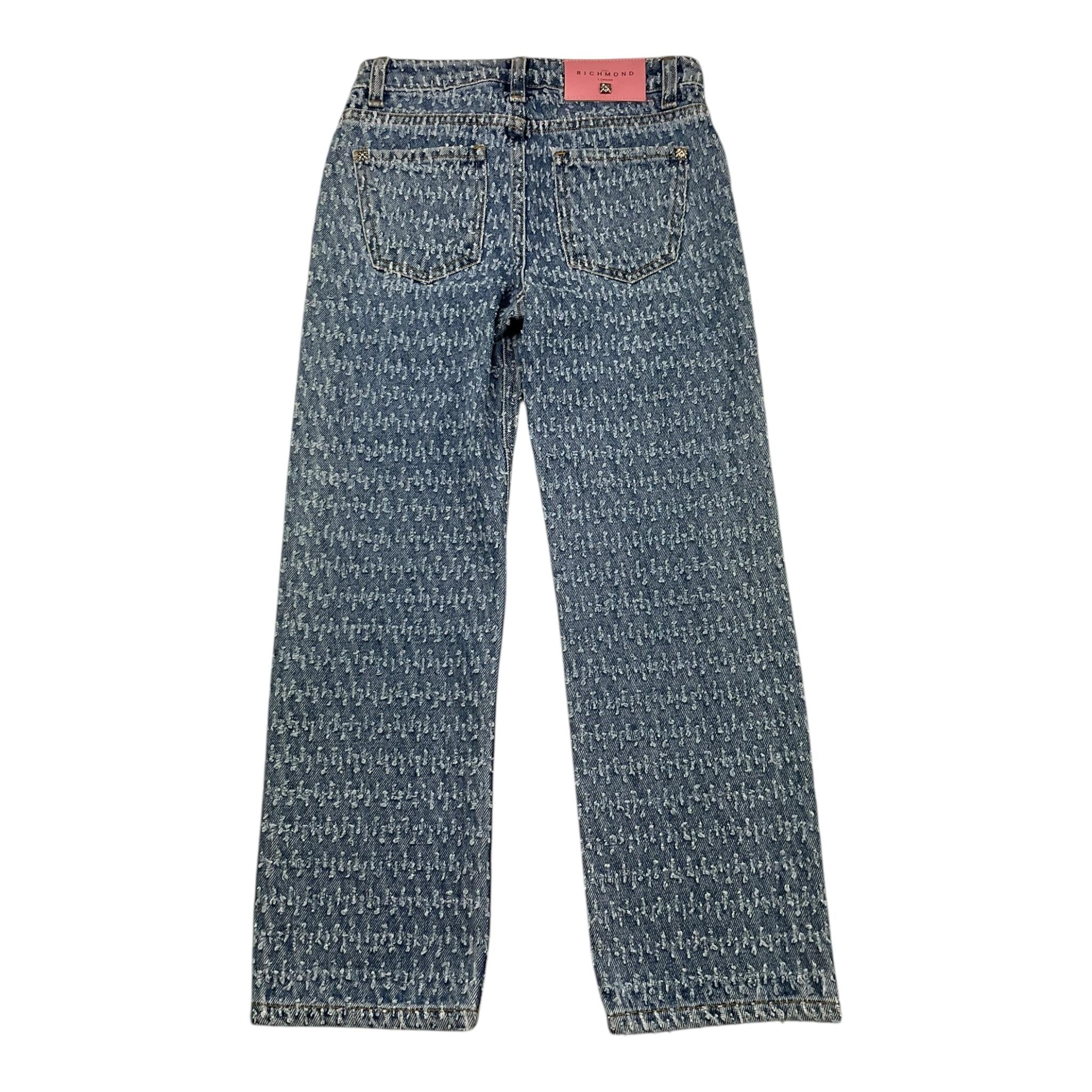 JOHN RICHMOND jeans tinta unita con girovita regolabile Azzurro per Bambina RGA25242JE AZZURRO JOHN RICHMOND 