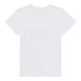 Moschino T-Shirt Girocoll Tinta Unita con Stampa per Bambino HAM05U BIANCO MOSCHINO 