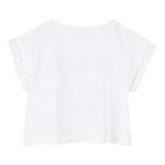 Billieblush T-Shirt Tinta Unita con Brillantini per Bambina U20941 BIANCO BillIEBLUSH 