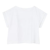 Billieblush T-Shirt Tinta Unita con Brillantini per Bambina U20941 BIANCO BillIEBLUSH 