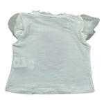 M+E' T-Shirt Girocollo tinta unita con Stampa Panna per Bambina UE1856XXX PANNA M+E' 