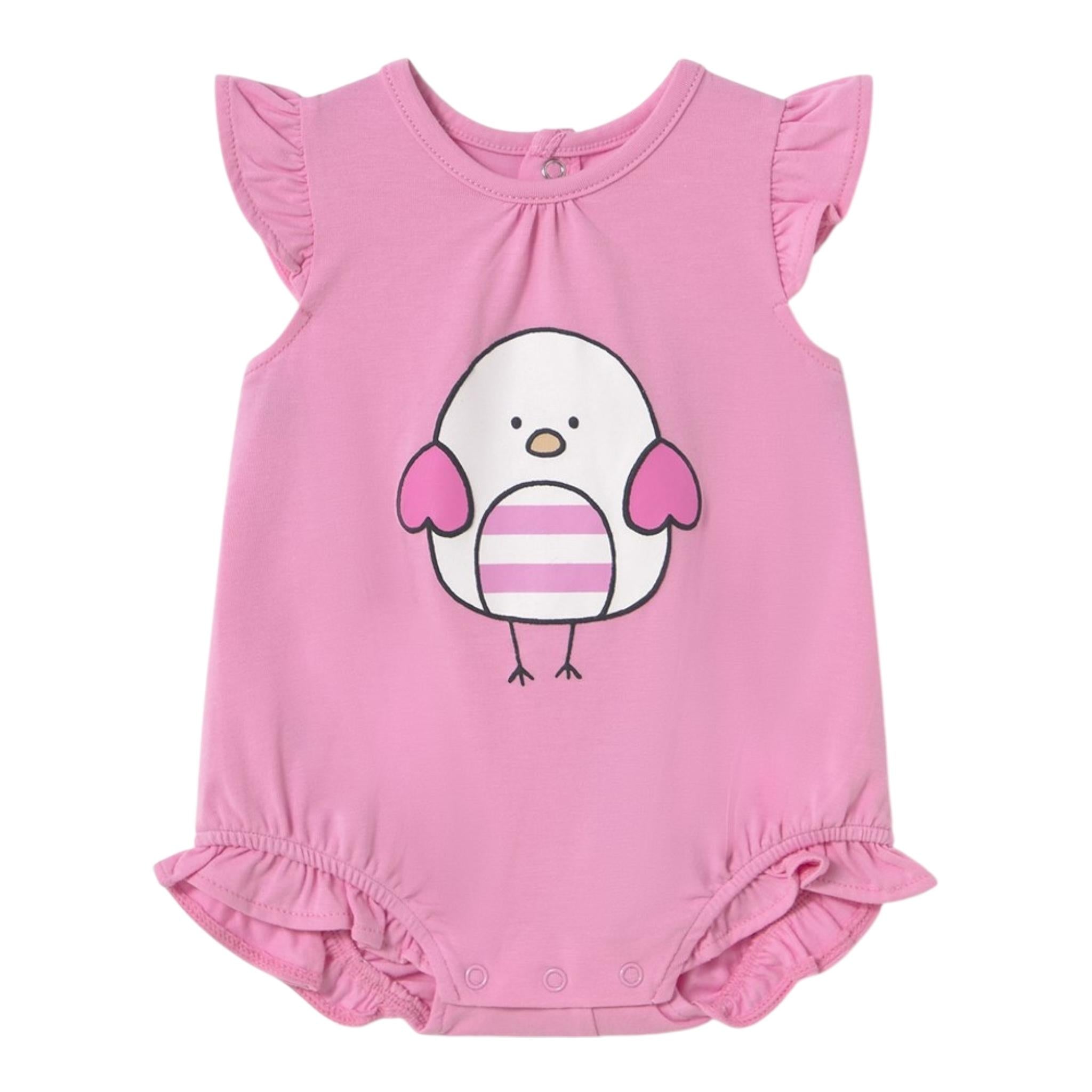 Mayoral Pagliaccetto Gironanica Tinta Unita con Stampa per Neonata 1758 ROSA MAYORAL 