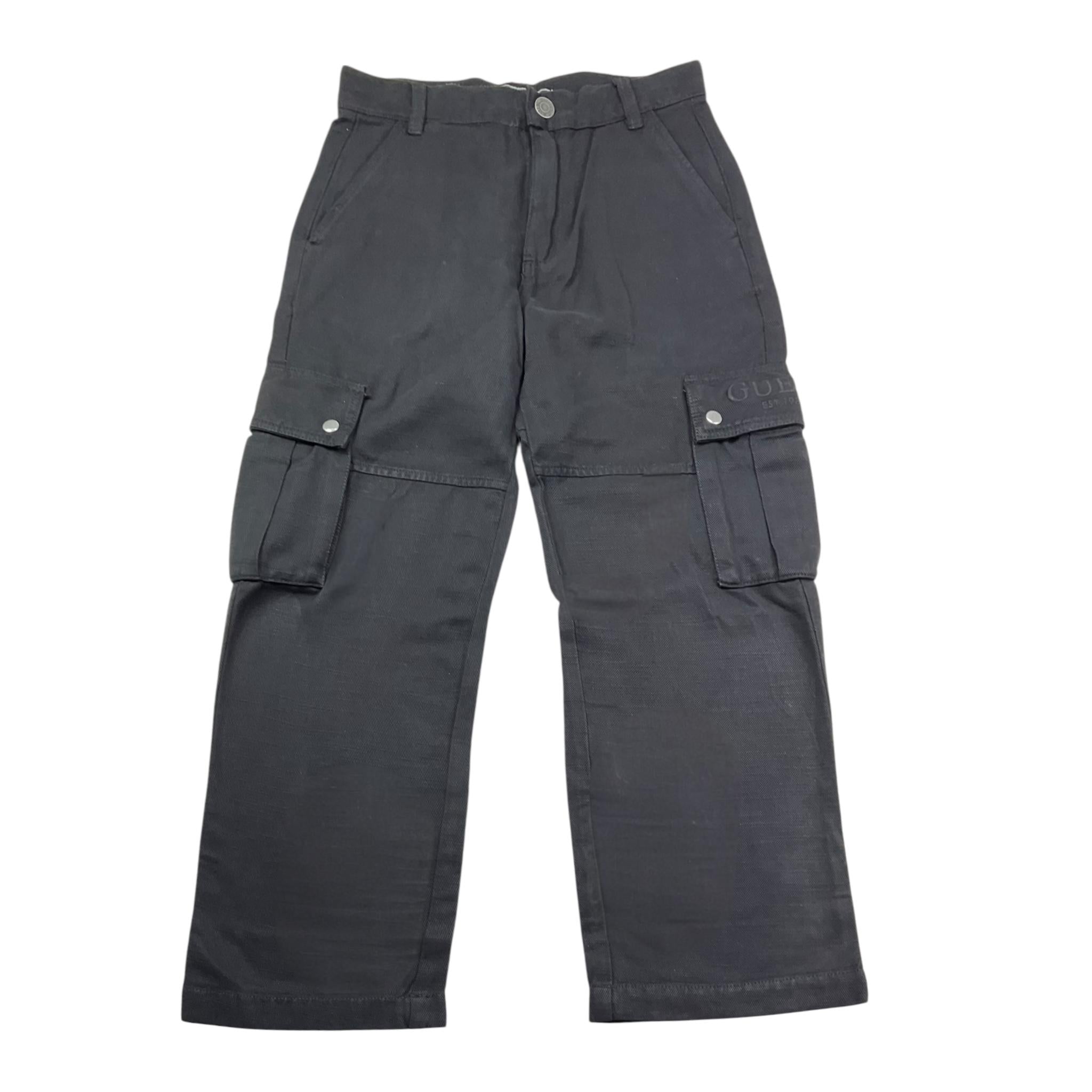 Guess Pantalone Tinta Unita con Tasconi per Bambina L5RB10WFY62 NERO GUESS 
