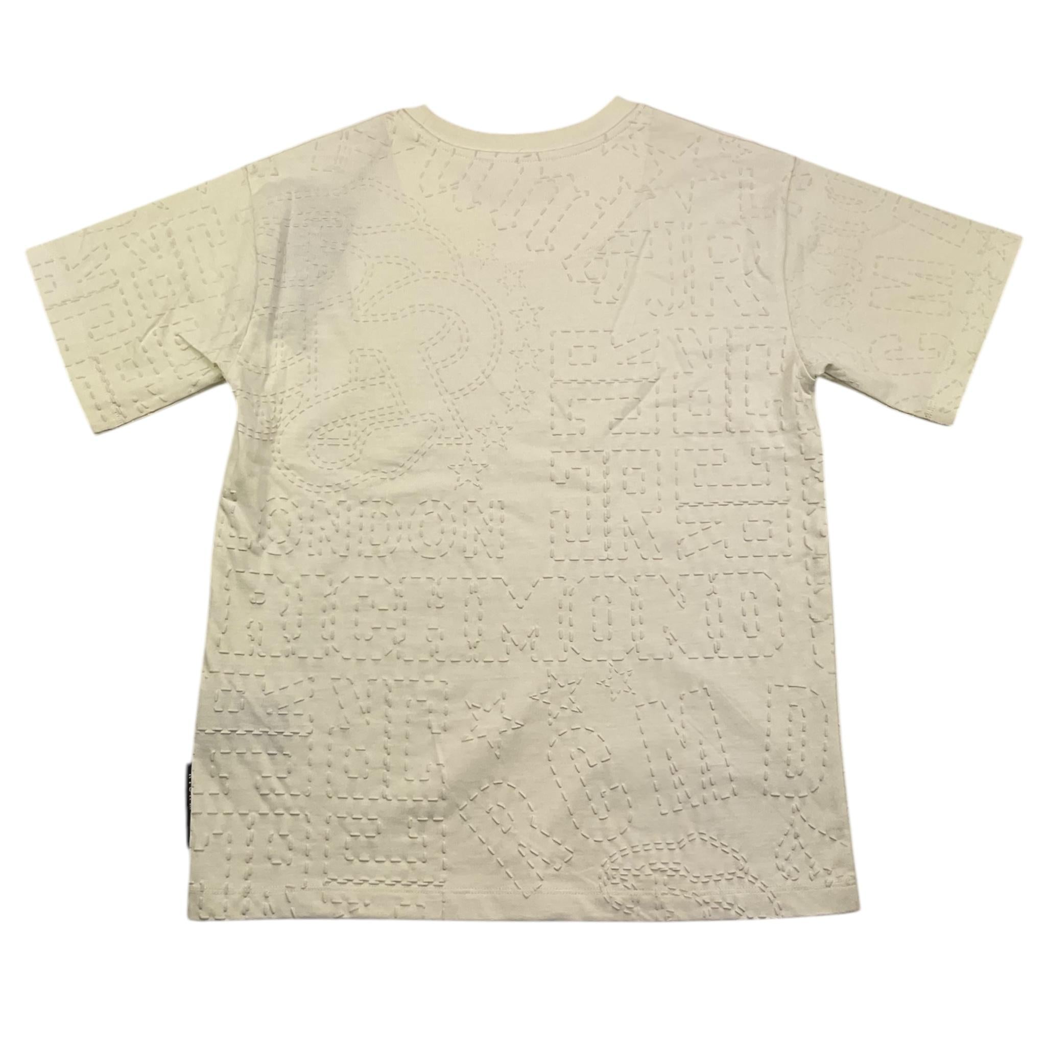 JOHN RICHMOND t-shirt girocollo tinta unita con ricami Panna per Bambino RGA25153TD PANNA JOHN RICHMOND 