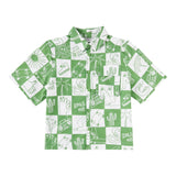 Stella Mccartney Camicia Mezza Manica Stampa Fantasia per Bambino TW5P31 BIANCO/VERDE STELLA McCARTNEY 
