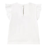 Mayoral T-Shirt Girocollo Tinta Unita con Stampa per Neonata 1042 BIANCO/AZZURRO MAYORAL 