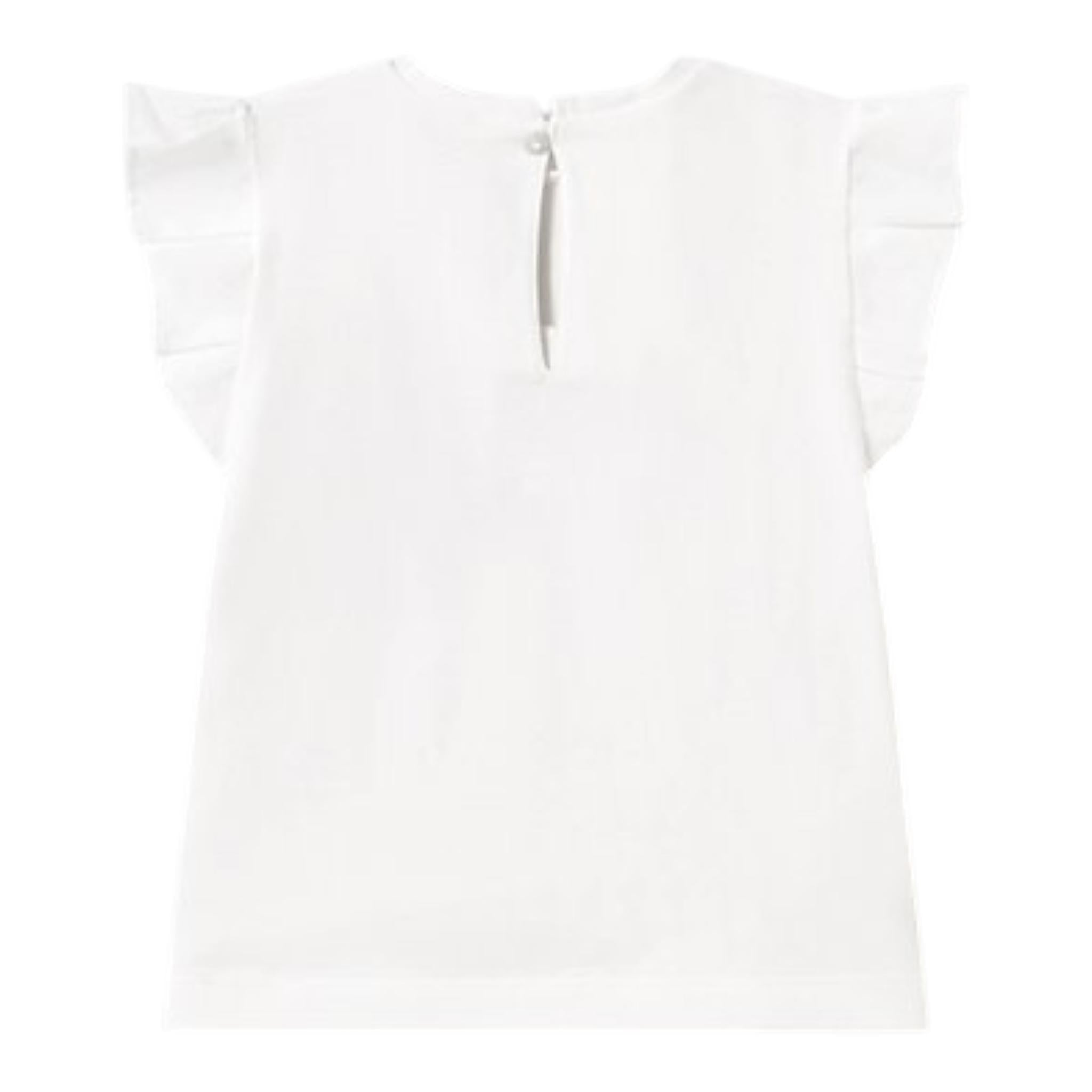 Mayoral T-Shirt Girocollo Tinta Unita con Stampa per Neonata 1042 BIANCO/AZZURRO MAYORAL 