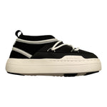 MOON BOOT sneaker tinta unita con lacci e logo Nero per Bambina 80D3440050 NERO MOON BOOT 