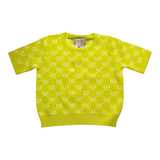 Twinset T-Shirt In Maglia Tinta Unita Logata per Bambina 251GJ3QX1 GIALLO TWINSET 