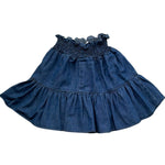Le Bebe Gonna Tinta Unita con Elastico In Vita per Neonata LBG6421 BLU LE BEBE 