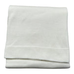 Scaldacuore Coperta Tinta Unita con Ricami per Neonata PS16 BIANCO SCALDACUORE 
