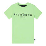 John Richmond T-Shirt Girocollo Tinta Unita con Stampa per Bambino RBP25003TSJ VERDE JOHN RICHMOND 