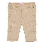 Tommy Hilfiger Pantalone Tinta Unita con Elastico In Vita per Neonato KN0KN01956X BEIGE TOMMY HILFIGER 
